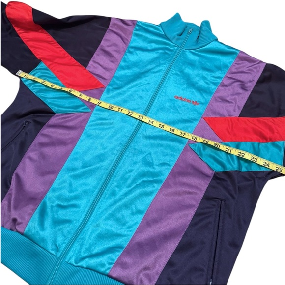 Adidas Vintage Y2K Jacket Tracksuit Multicolor Color Block Size L Men’s Winged - Picture 3 of 8